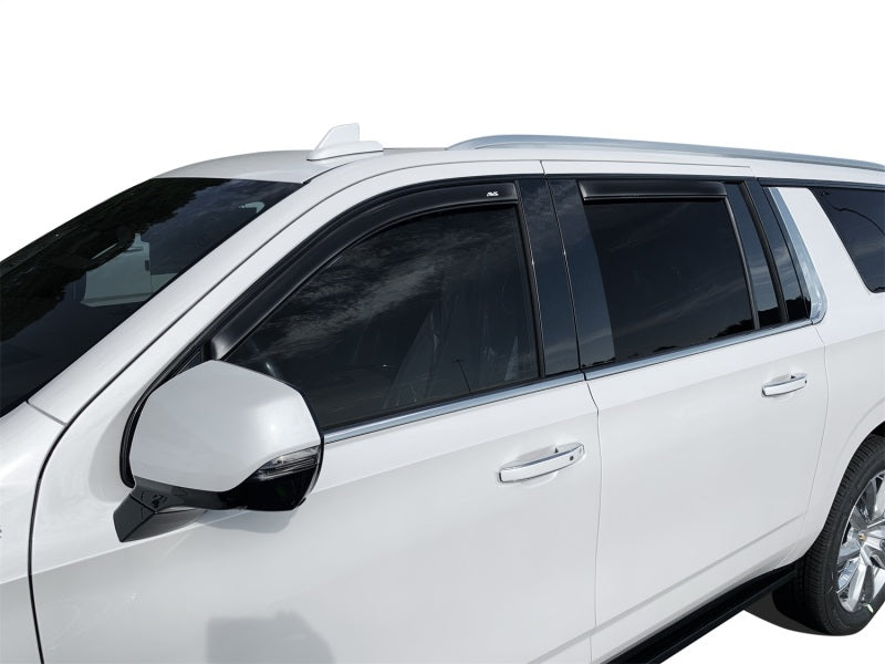 AVS 2021 GM Suburban/Yukon XL/Escalade ESV Ventvisor In-Channel Window Deflectors 4pc - Smoke - 194716
