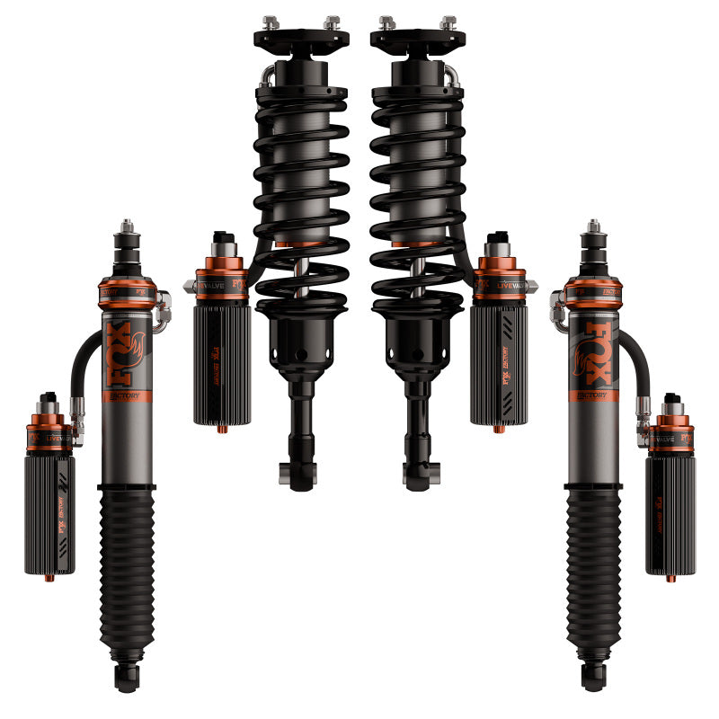 Fox 25-26 Toyota 4Runner 3.2 Factory Race Live Valve Front & Rear Coilovers (2-3in F / 0-2in R) - 883-06-273
