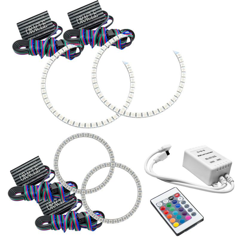Oracle Mercedes Benz C-Class 08-11 Halo Kit - ColorSHIFT w/ Simple Controller SEE WARRANTY - 2291-504