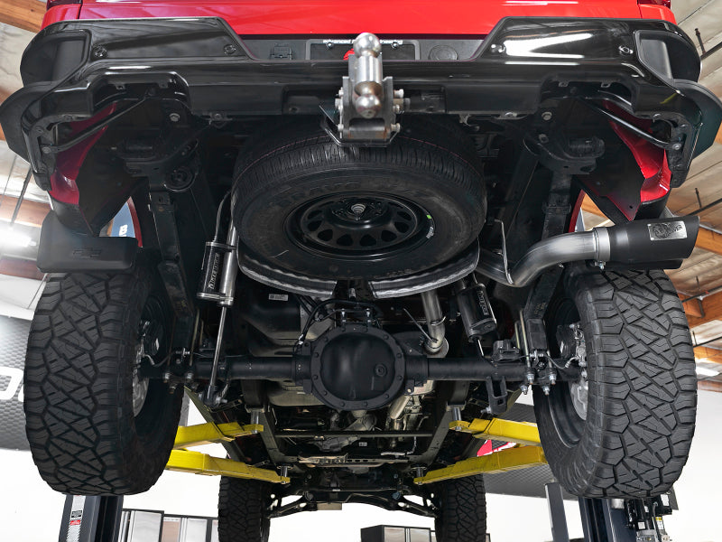 afe Apollo GT Series 2019 GM Silverado/Sierra 1500 4.3L/5.3L 409 SS CatBack Exhaust System w/Blk Tip - 49-44107-B