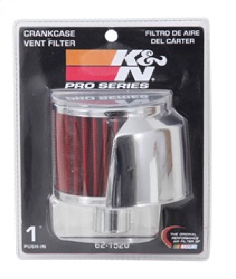 K&amp;N 1.00in Flange ID x 3in OD x 2.5in Height Vent Filter - 62-1520