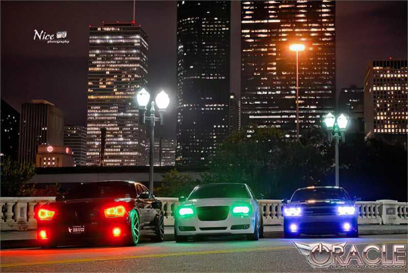 Oracle 11-19 Chrysler 300C DRL Upgrade w/ Halo Kit - ColorSHIFT SEE WARRANTY - 2642-330
