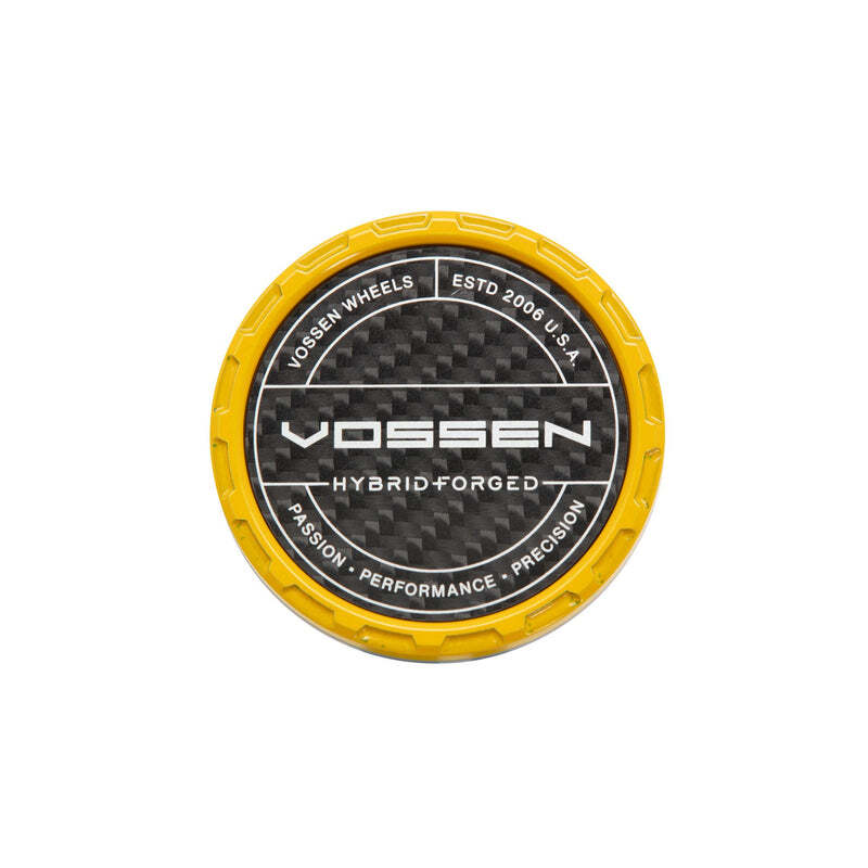 Vossen HF Carbon Billet Sport Cap 2.0 - Small (VHF) - Yellow - Twill Weave (Gloss) - CAPBSC2-SM-HF-YL-W