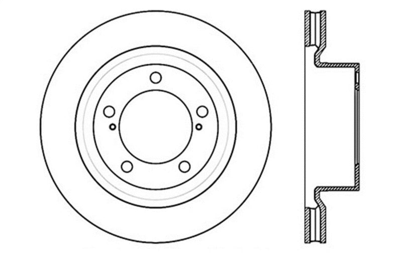 StopTech Drilled Sport Brake Rotor - 128.44156R