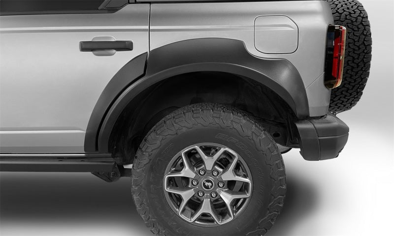 Bushwacker 2021+ Ford Bronco 4-Door Extend-A-Flares 4pc - Black - 20961-02