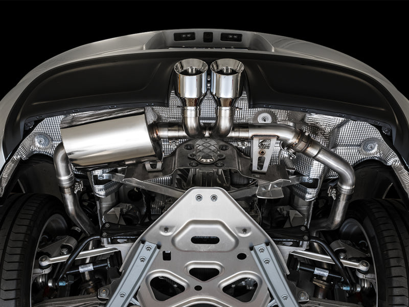 AWE Tuning Porsche 718 Boxster / Cayman SwitchPath Exhaust (PSE Only) - Chrome Silver Tips - 3025-32020