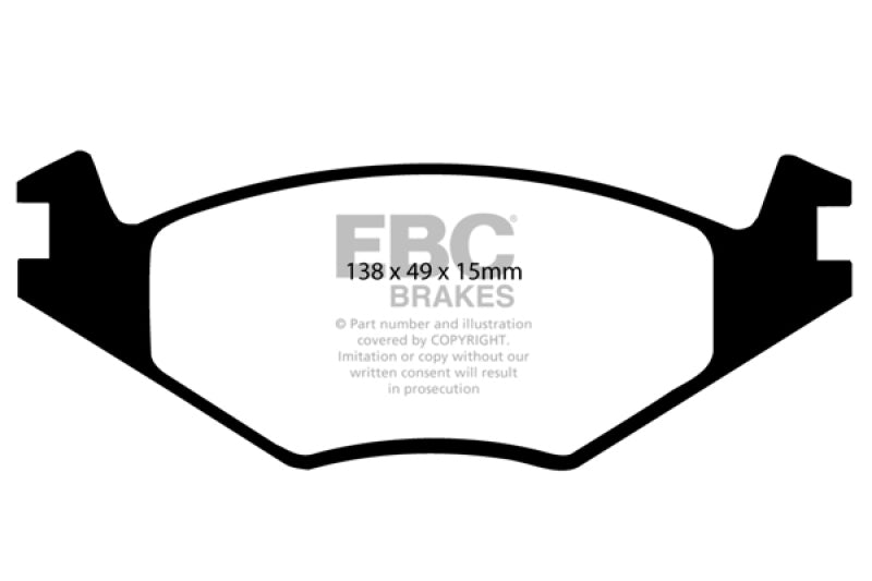 EBC 84-95 Volkswagen Golf 1.8 Yellowstuff Front Brake Pads - DP4517R