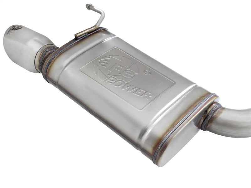 aFe MACHForce XP Exhausts Cat-Back SS-304 EXH w/ Polished Tips 15-16 Ford Mustang EcoBoost 2.3L (t) - 49-33084-P