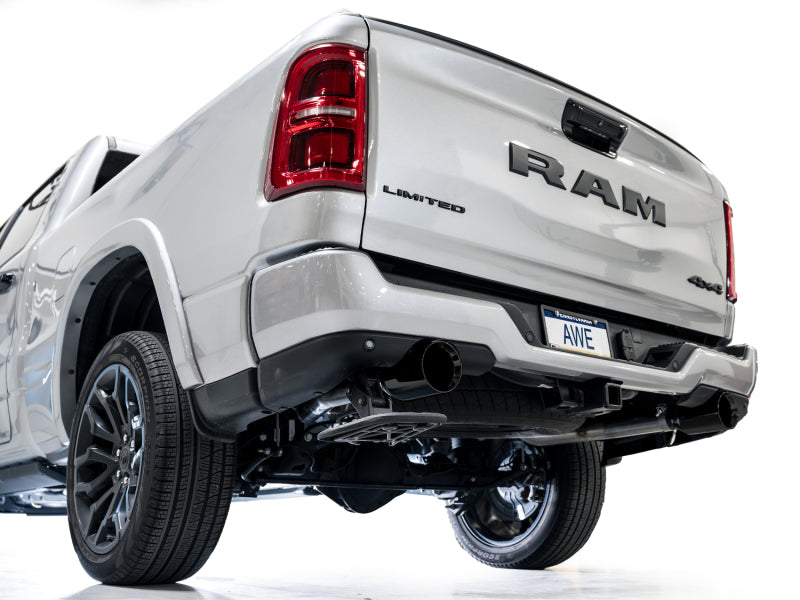 AWE 25+ RAM 1500 3.0TT 0FG Catback Touring Exhaust - Diamond Black Tips - 3015-33530