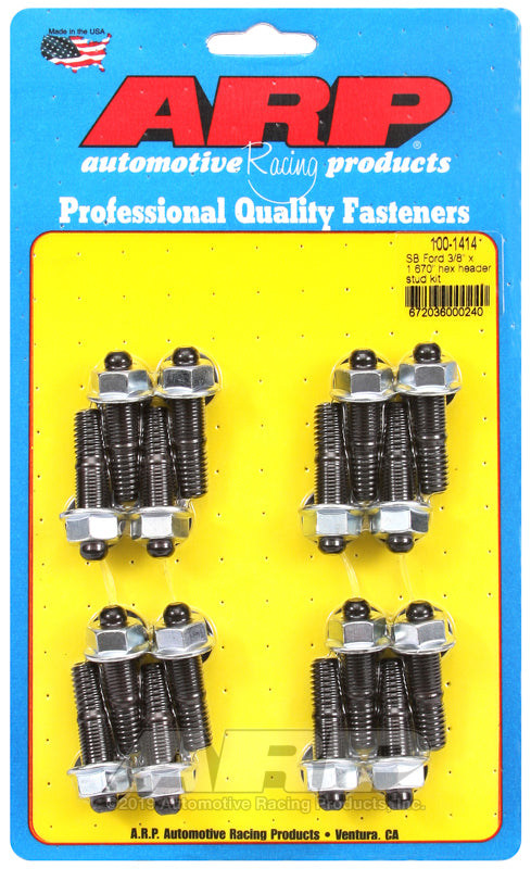 ARP SB Ford 3/8 x 1.670in Hex Header Stud Kit - 100-1414 by ARP