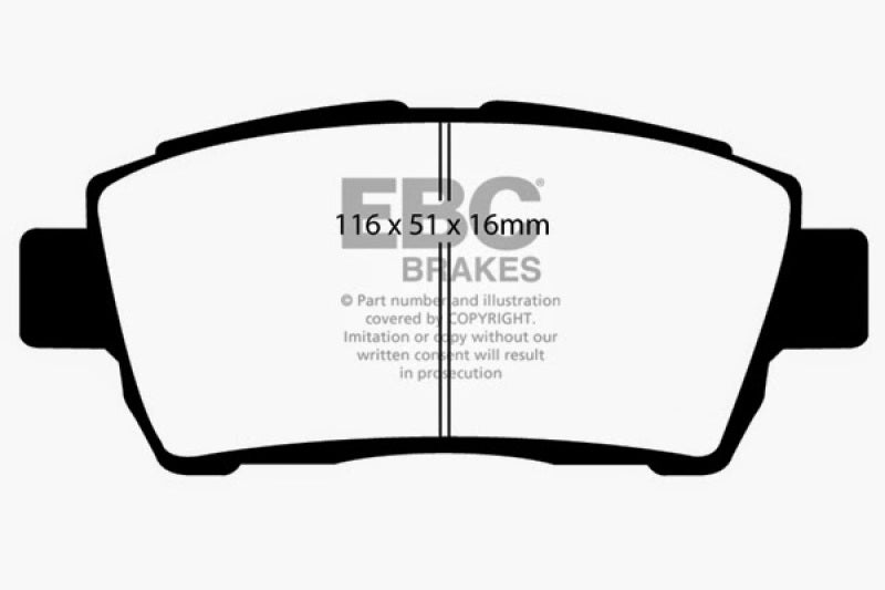 EBC 11-15 Scion IQ 1.3 Greenstuff Front Brake Pads - DP21295