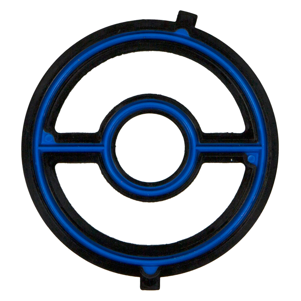 Fel-Pro 06-15 Mazda MX-5 Miata/15-21 Ford Mustang/19-21 Ranger Engine Oil Cooler Gasket - 72709 for 2015-2023 Ford Mustang - front view