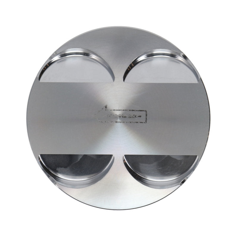 Manley 16+ Nissan VR30DDTT 86mm Bore 10:1 CR -3.5cc Dome Flat Top E/D Piston w/ Rings (SINGLE) - 642EGR1-1