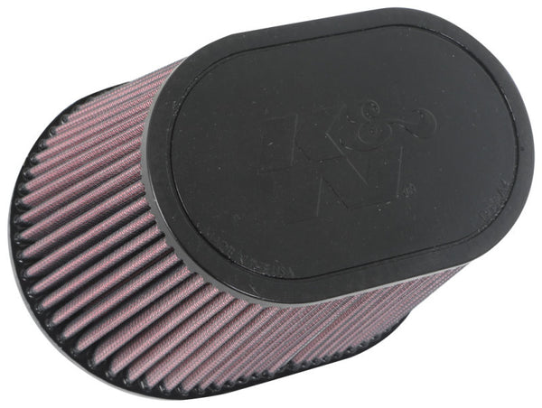 K&N Universal Rubber Filter 6.25in x 4in Oval FLG / 7.375in x 5.5in Base / 6.25in x 4in Top / 5in H - RU-1001 by K&N Engineer