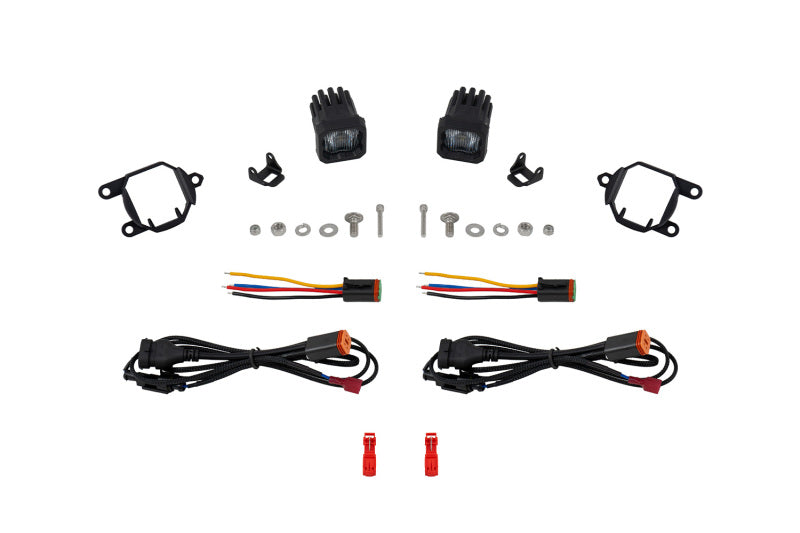 Diode Dynamics 21-24 Nissan Armada SSC1 LED Fog Light Kit (6000K) White SAE Fog - Cool White - DD8354