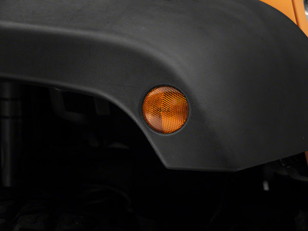 Raxiom 07-18 Jeep Wrangler JK Axial Series Fender Marker Lights - J150568 for 2007-2018 Jeep Wrangler - front view