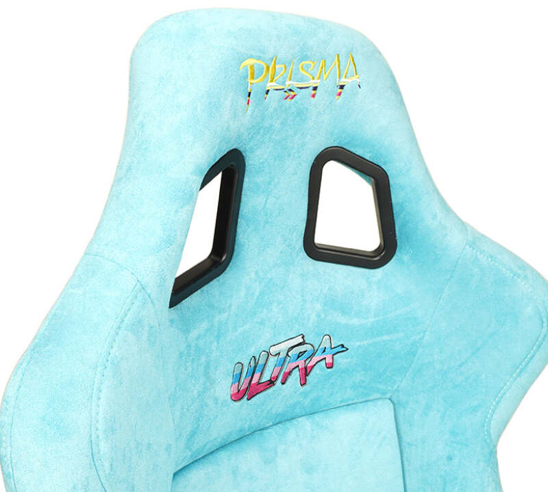 NRG FRP Bucket Seat ULTRA Edition W/ Grey Pearlized Back / Teal Microfiber Material - Large - FRP-302TL-ULTRA - close-up view 2 3 4 5 6 7 8