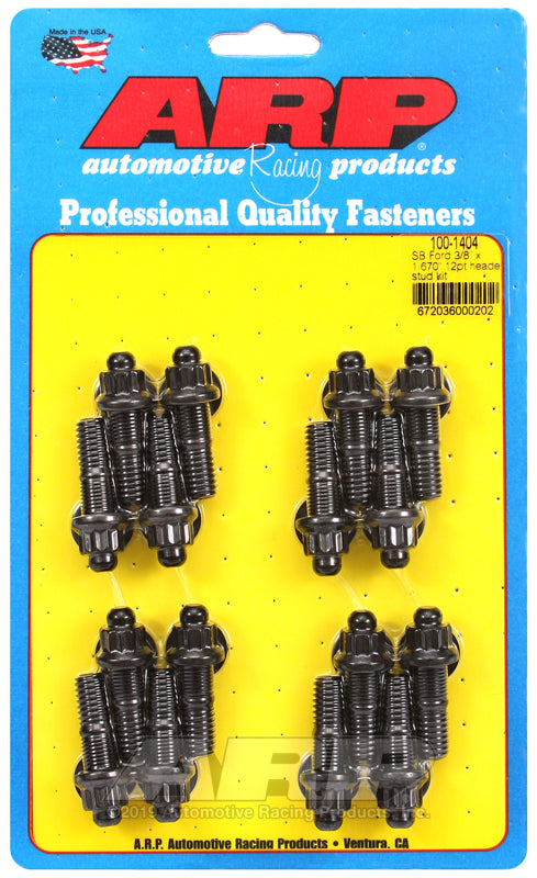 ARP SB Ford 3/8 x 1.670in 12pt Header Stud Kit - 100-1404