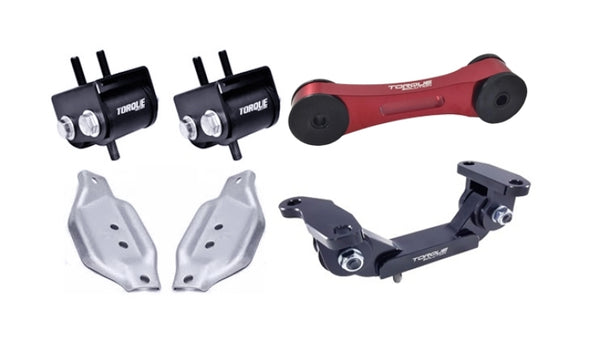 Torque Solution Engine/Trans Red Pitch Mount Kit w/ Mount Plates 02-14 Subaru WRX / 2004+ Subaru STi - TS-SU-123R.2-PL for 20