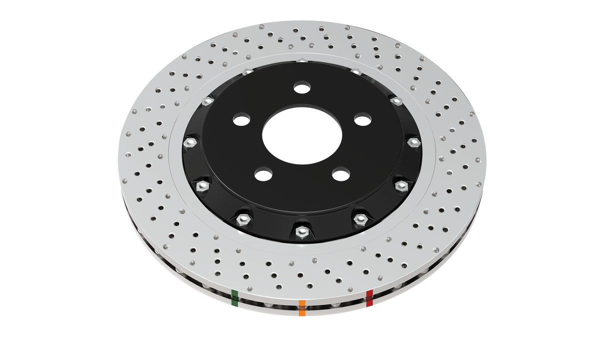 DBA 16-20 Lexus GS F Front 5000 Series Cross Drilled Rotor w/Silver Hat - DBA52788SLVXD