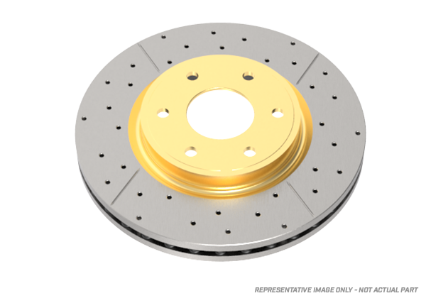 DBA 14-18 Volkswagen GTI (w/Perf Pkg 310mm Rotor Excl EPB) Rear Drill & Slot Street Series Rotor - DBA2809X