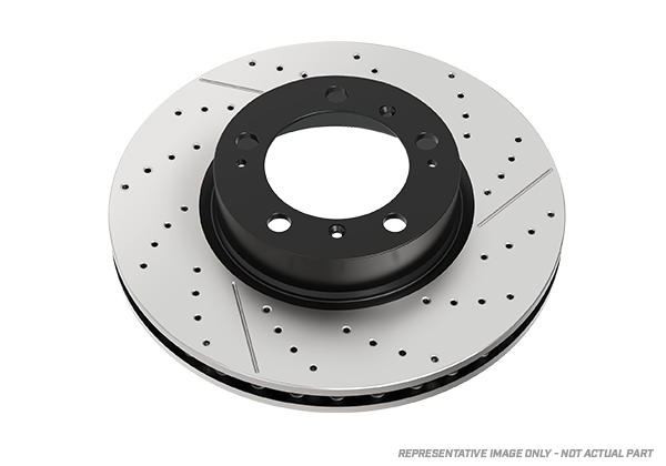 DBA 05-06 Porsche Boxster S (w/Iron Rotor) Front Left En-Shield OE Drilled Rotor - DBA3602OEXL