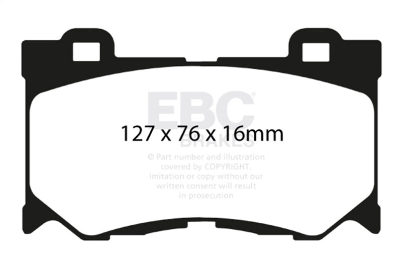 EBC 08-13 Infiniti FX50 5.0 Greenstuff Front Brake Pads - DP61823