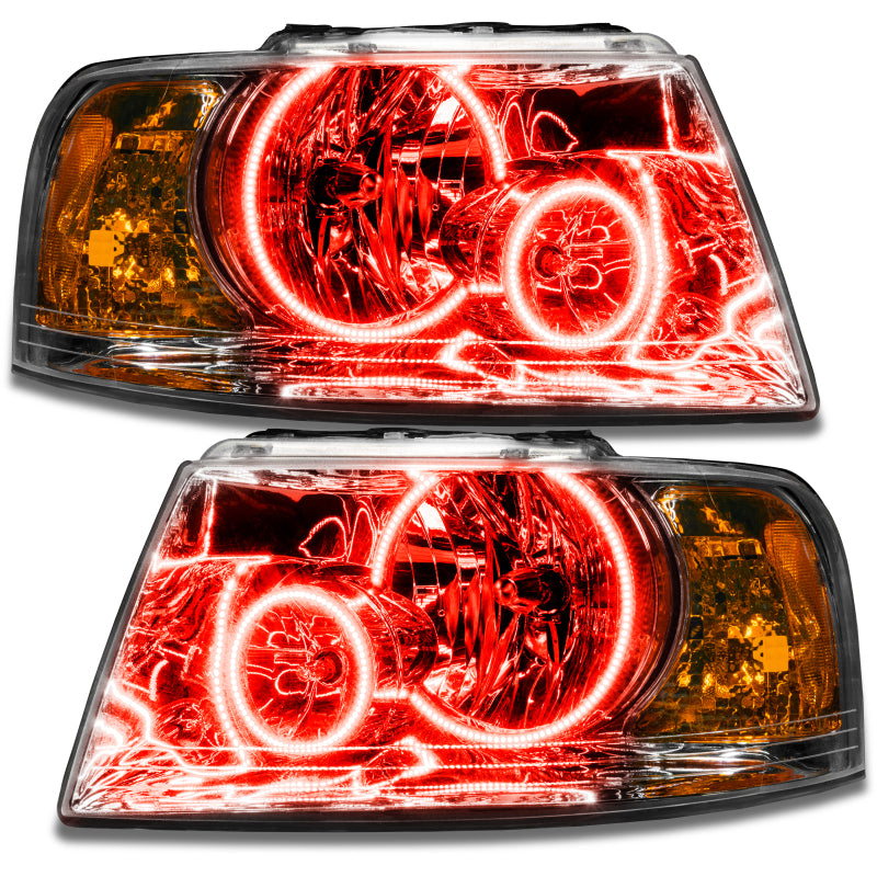 Oracle 03-06 Ford Expedition SMD HL - Chrome - ColorSHIFT w/ Simple Controller SEE WARRANTY - 7153-504