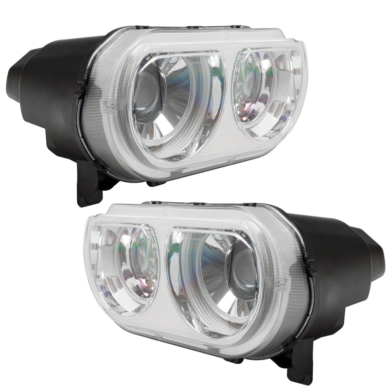 Oracle 08-14 Dodge Challenger SMD HL (HID Style) - ColorSHIFT w/ Simple Controller SEE WARRANTY - 7132-504