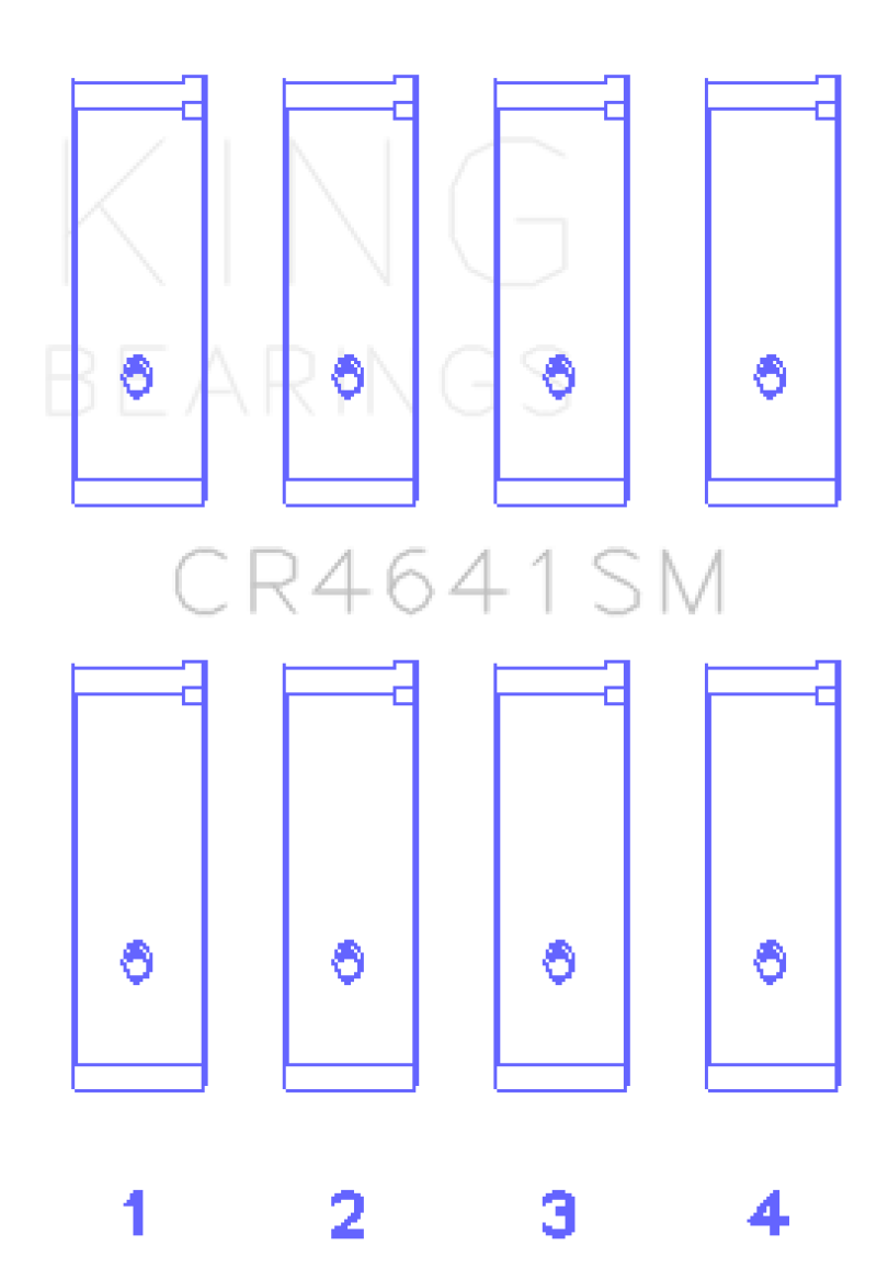 King Suzuki J24B (Size STD) Rod Bearing Set - CR4641SM