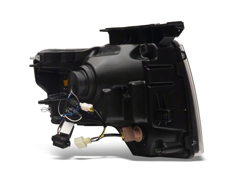 Raxiom 09-14 Ford F-150 Axial Series Projector Headlights w/ LED Light Bar- Blk Housing (Clear Lens) - T566369