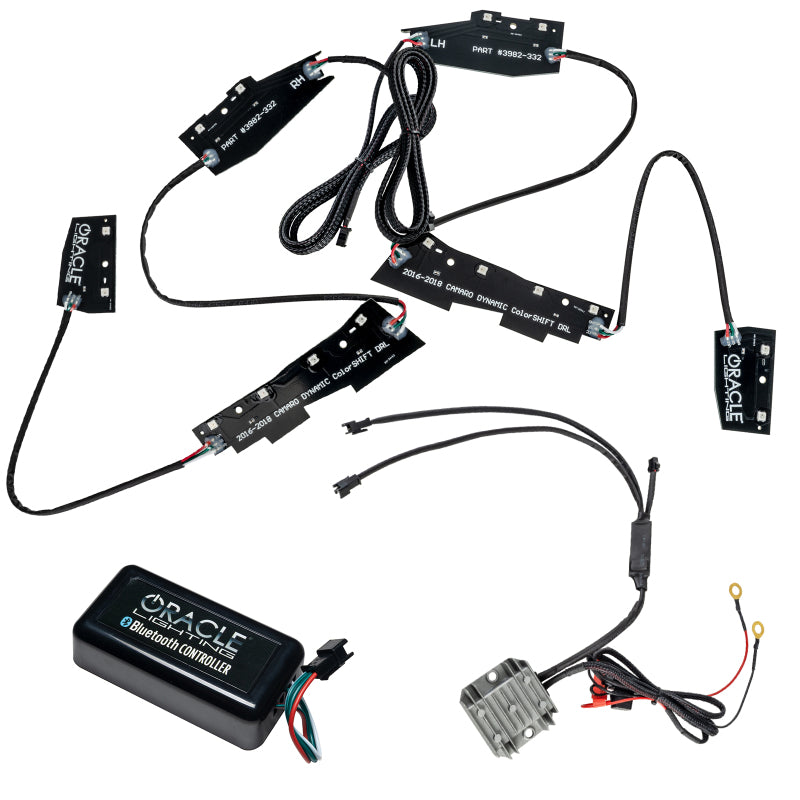 Oracle 16-18 Chevy Camaro Dynamic Headlight DRL Upgrade Kit - ColorSHIFT - Dynamic SEE WARRANTY - 3982-332