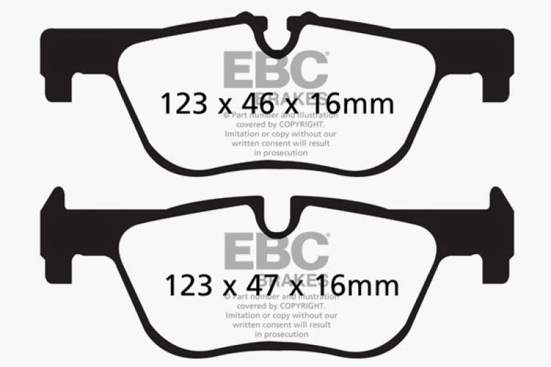 EBC 14+ BMW 228 Coupe 2.0 Turbo ATE calipers Greenstuff Rear Brake Pads - DP22132