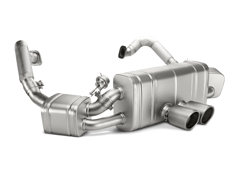 Akrapovic 12-15 Porsche Boxster (981) Slip-On Line (Titanium) w/ Titanium Tips - S-PO981SO-HT/1