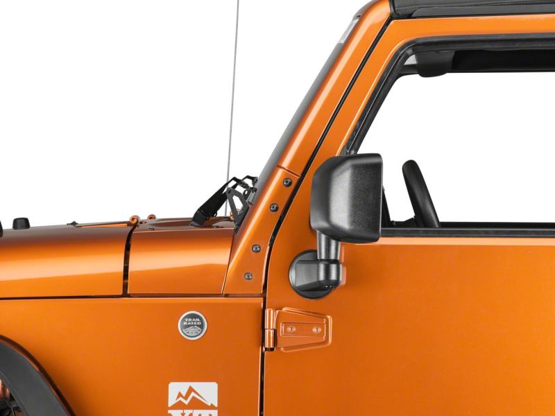 Raxiom 07-18 Jeep Wrangler JK Windshield Mounted Light Brackets - J106735