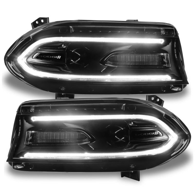 Oracle 15-21 Dodge Charger RGB+W DRL Headlight DRL Upgrade Kit - ColorSHIFT SEE WARRANTY - 1443-330