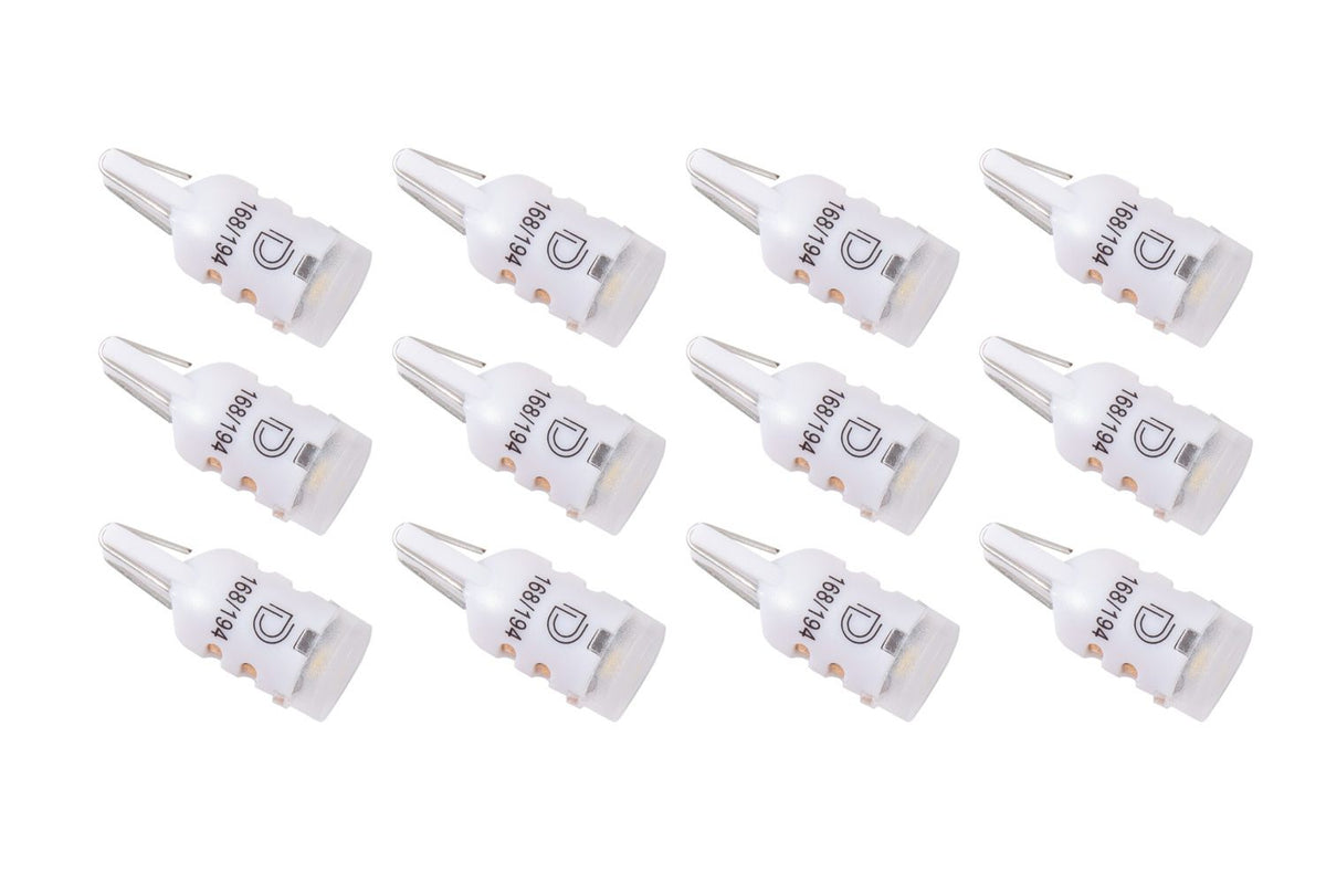 Diode Dynamics 194 LED Bulb HP5 LED Natural - White Set of 12 - DD0028TW
