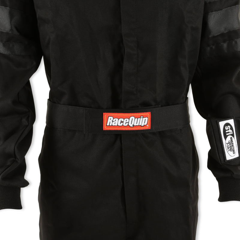 RaceQuip Black SFI-1 1-L Suit - Large - 110005RQP