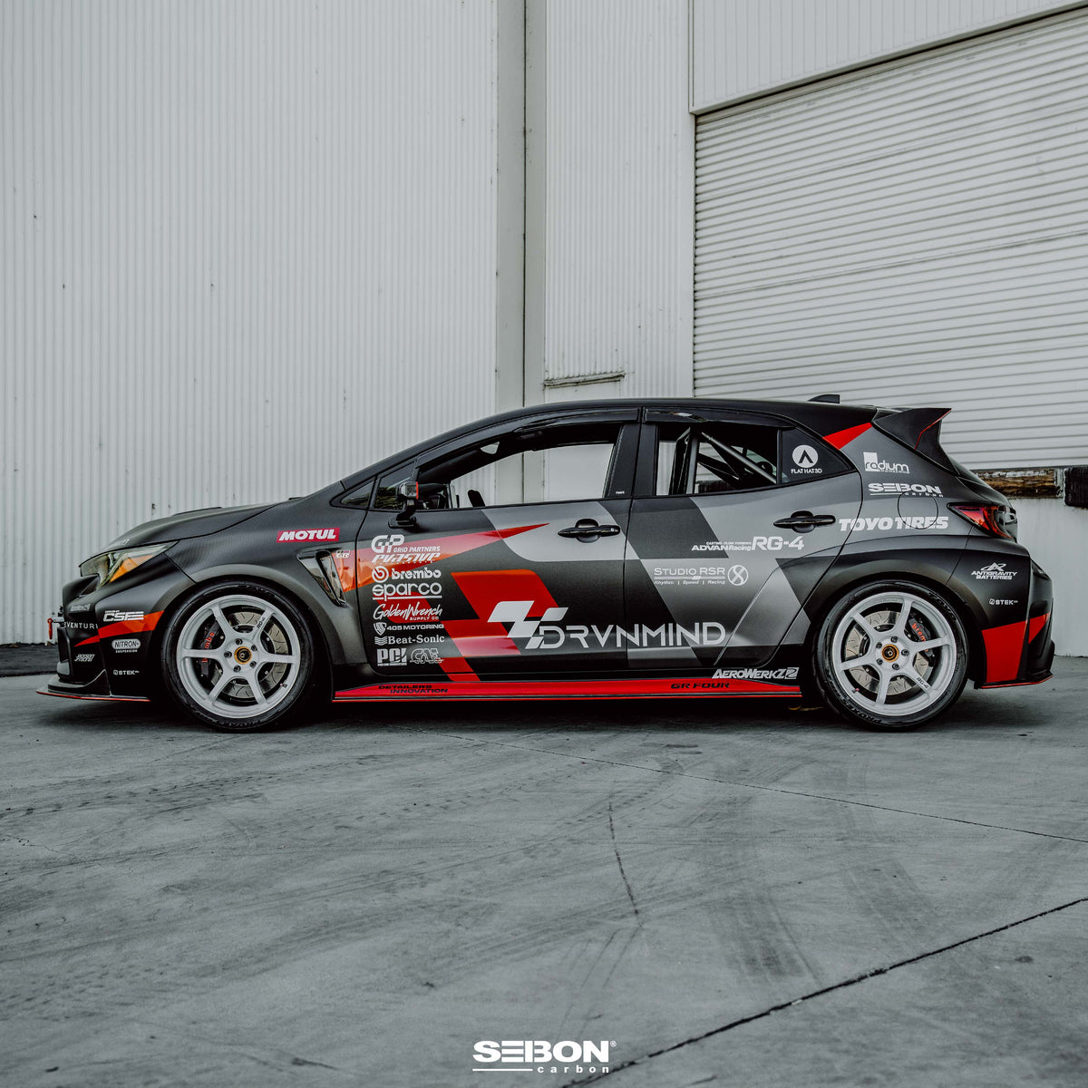 Seibon 2023+ Toyota GR Corolla Carbon Fiber Front Doors - DD23TYGRCOR-F