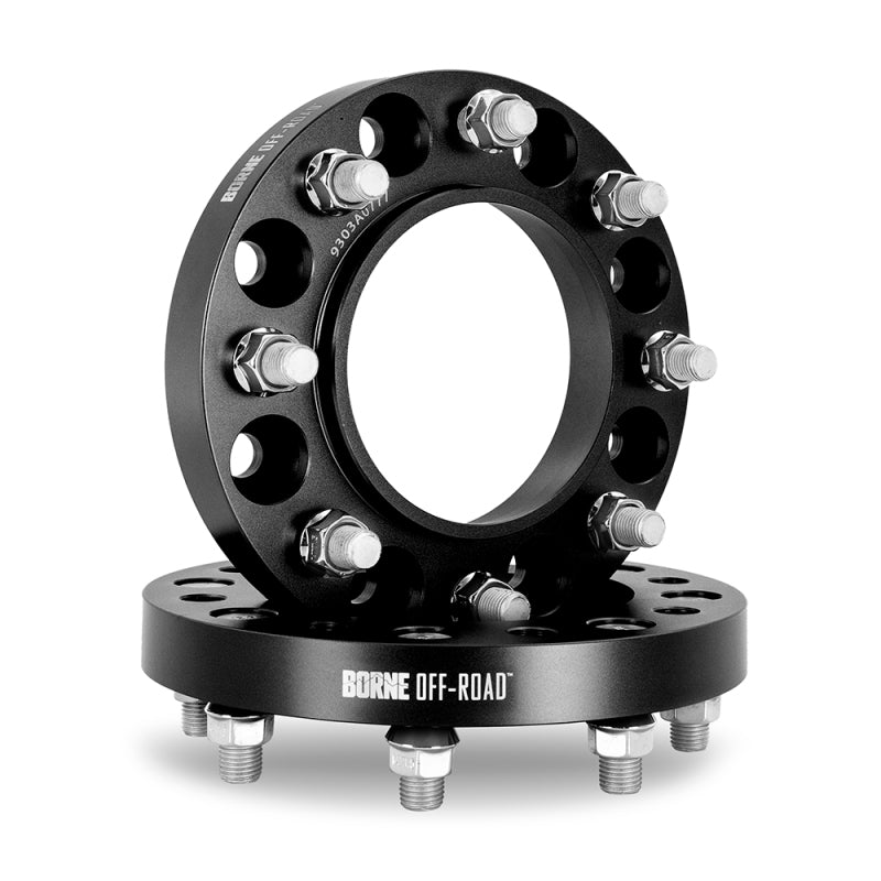 Borne Off-Road Wheel Spacers 8x165.1 116.7 38.1 M14 Blk - BNWS-008-381BK