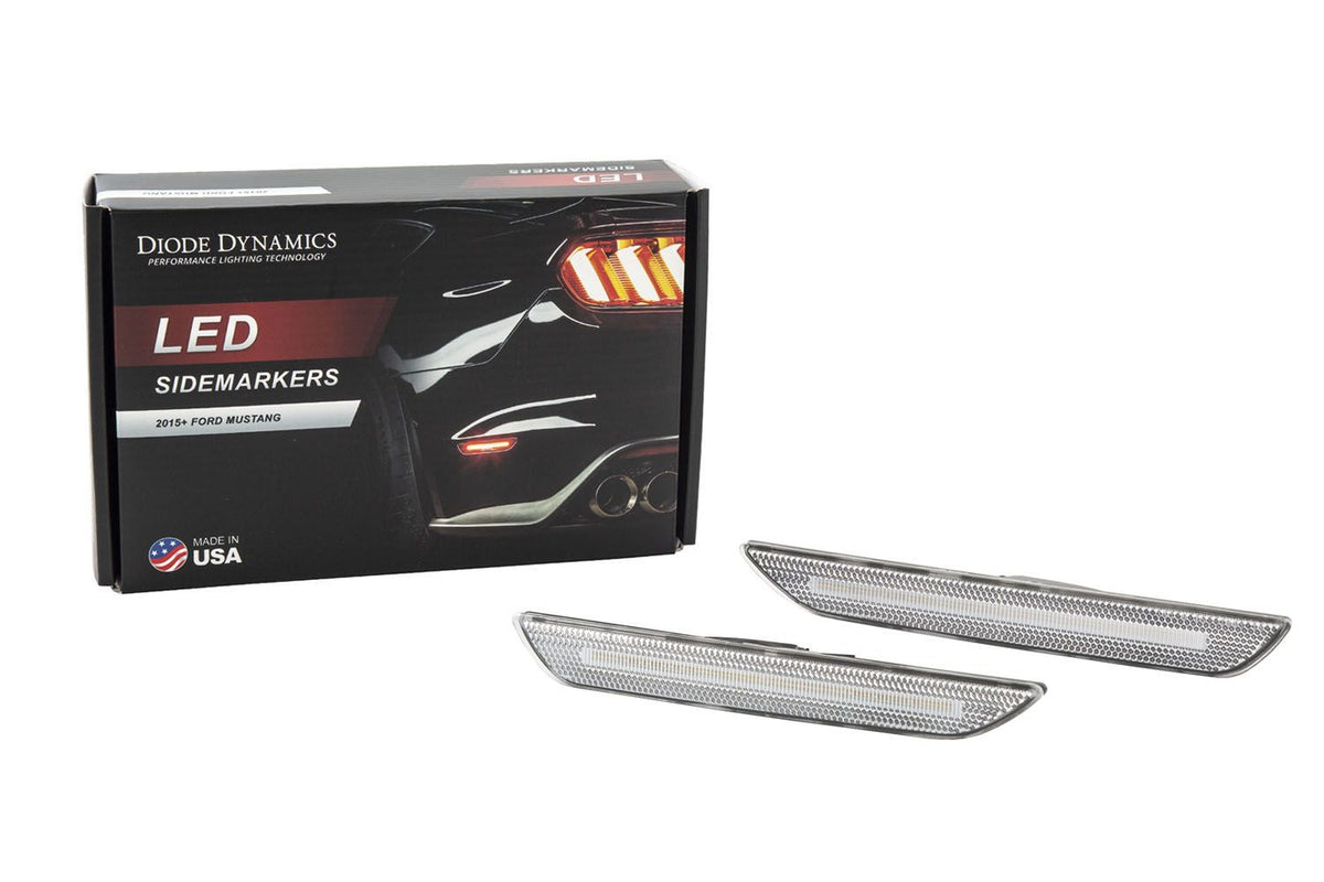 Diode Dynamics 15-21 Ford Mustang LED Sidemarkers Clear (set) - DD5002