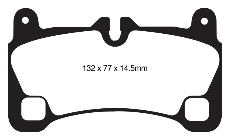 EBC 08 Porsche Cayenne 4.8 Turbo Yellowstuff Rear Brake Pads - DP41836R