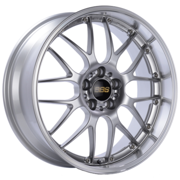 BBS RS-GT 19x8.5 5x112 ET30 Diamond Silver Center Diamond Cut Lip Wheel - 82mm PFS Required - RS991DSPK by BBS