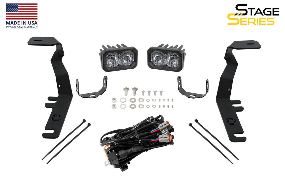 Diode Dynamics 15-20 Ford F-150/Raptor Sport SS3 LED Ditch Light Kit - White Combo - DD6567