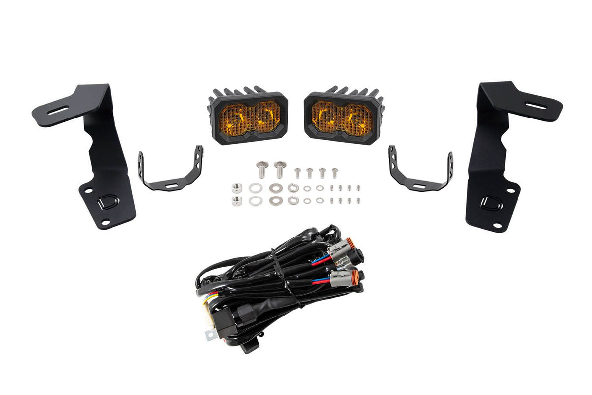 Diode Dynamics 15-21 Subaru WRX/STi Pro Stage Series 2in LED Ditch Light Kit - Yellow Combo - DD6619