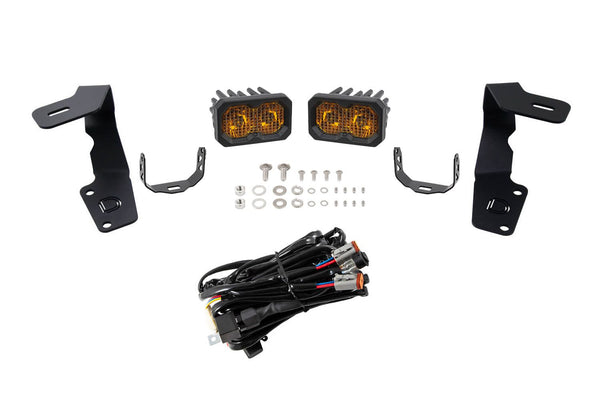 Diode Dynamics 15-21 Subaru WRX/STi Pro Stage Series 2in LED Ditch Light Kit - Yellow Combo - DD6619 for 2015-2021 Subaru WRX