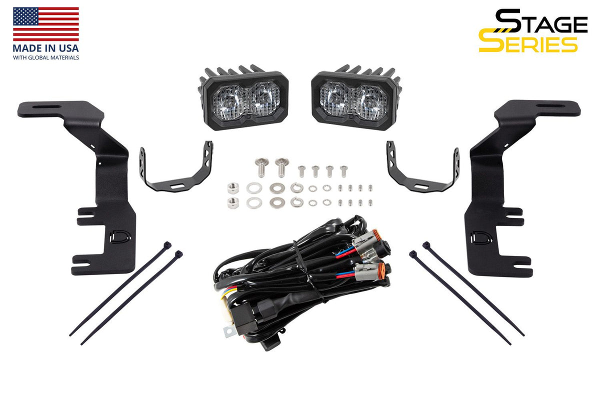 Diode Dynamics 15-21 Colorado/Canyon SS3 LED Ditch Light Kit - Sport Yellow Combo - DD6647