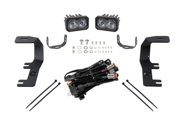 Diode Dynamics 14-19 Silverado/Sierra SSC2 LED Ditch Light Kit - Pro White Combo - DD6661 for 2014-2019 Chevrolet Silverado 1