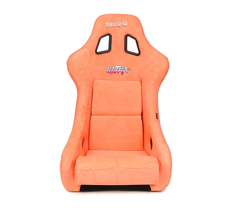 NRG FRP Bucket Seat ULTRA Edition W/ Grey Pearlized Back / Peach Microfiber Material - Large - FRP-302PH-ULTRA - close-up view 2 3 4 5 6 7 8