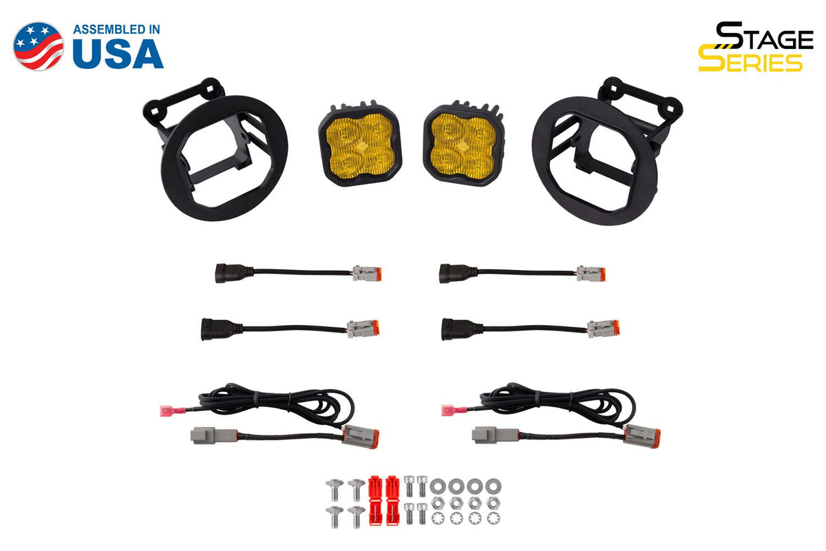 Diode Dynamics SS3 Pro Type OB Kit ABL - Yellow SAE Fog - DD7072